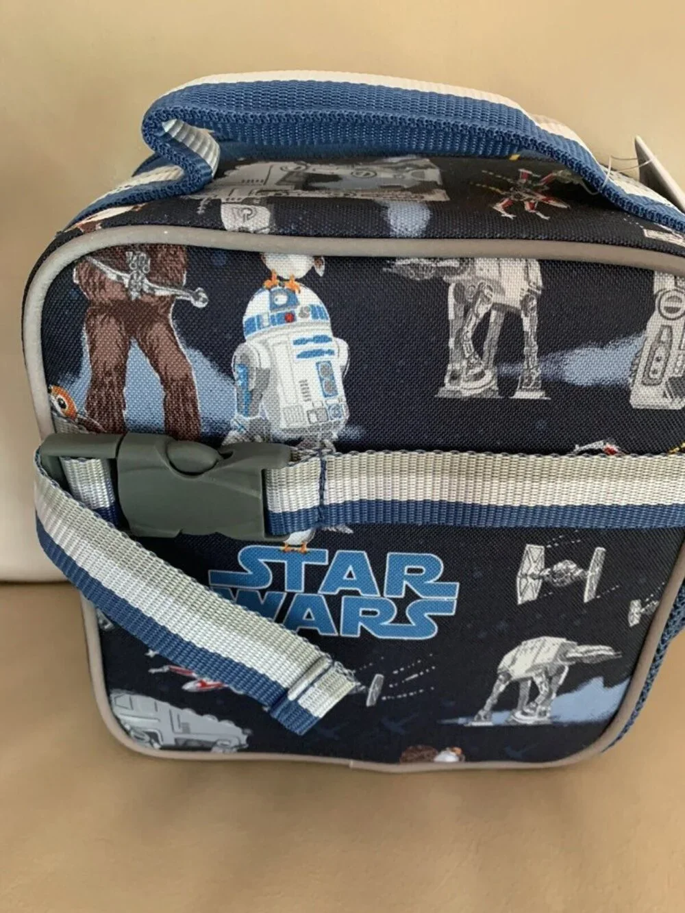 NWT Star Wars Pottery Barn School Kids LUNCHBOX + WATER Space SET New boy girl